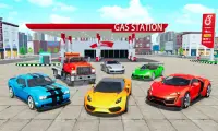 Real Car Parking Gas Station Screen Shot 0