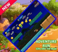 Girl And The Bear - Adventure World - Jungle Run Screen Shot 1