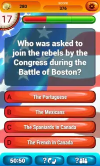 Storia Americana Gioco Di Quiz Screen Shot 2