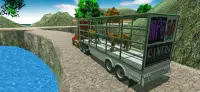 जंगली पशु ट्रक सिम्युलेटर: पशु परिवहन खेल Screen Shot 6