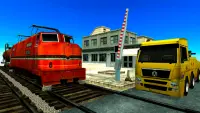 Railroad crossing - Train conductor mania Screen Shot 0