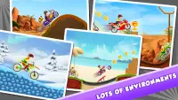 Bike Uphill Racing trò chơi dành cho trẻ em Screen Shot 1