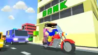 Blocky Police Craft Running Thief Chase Simulator Screen Shot 3