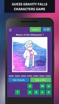 Guess the Characters Falls of Gravity Quiz Screen Shot 3