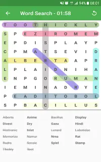 Word Search Puzzle Game Screen Shot 9