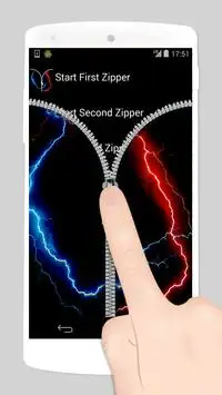 electric fake zipper lock Screen Shot 2