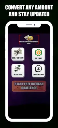 Daily Free Uc Cash & Battle Points Calc Screen Shot 1