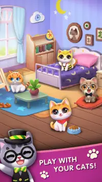 Permainan Kucing: Gabung dan Kumpulkan Screen Shot 1