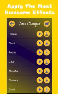 Changez votre voix (changeur de voix) Screen Shot 1