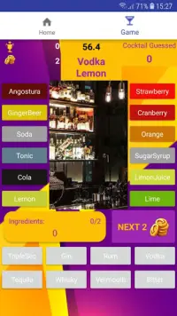 Cocktail Fun (Quiz&Practise Bar Game) Screen Shot 1