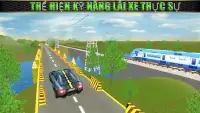 Chiếc xe vs Train Real Racing Simulator Screen Shot 1