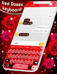 Red Rose Keyboard 🌹 Emoji Keyboard Themes Screen Shot 0