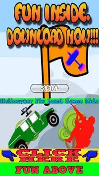 Helicopter Fly Land Game Kids Screen Shot 0