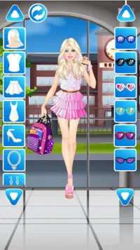 College Student Fashion Dress Up Game for girls Screen Shot 1