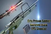 City Prison Sniper Survival Hero - FPS Game Screen Shot 1