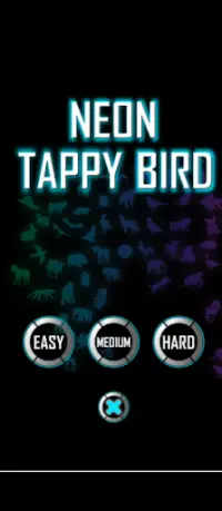 Neon Tappy Bird - One Tap Game - Flying Bird Screen Shot 19