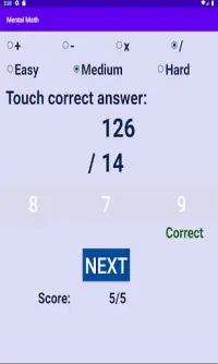 Mental Math Screen Shot 7