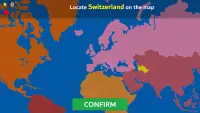 MapGeo- jeu  pays et capitales sur la carte quiz Screen Shot 2