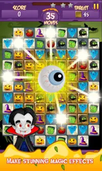 Halloween Smash 2021 - Witch Candy Match 3 Puzzle Screen Shot 3