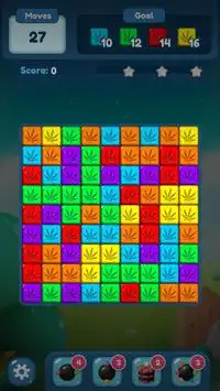 Weed cube blast 420 Marijuana match 2 puzzle game Screen Shot 5