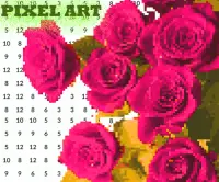 Beautiful flowers Pixel Art Coloring By Number Screen Shot 5