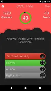 Trivia for WWE Screen Shot 2