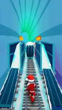 🎅🏼 Kinder Weihnachtsmann - U-Bahn-Läufer laufen Screen Shot 4