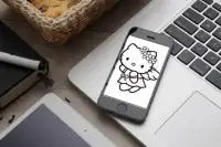 How to Draw Hello Kitty Character Screen Shot 2