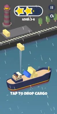 Cargo ship stacking - Fun container physics arcade Screen Shot 2