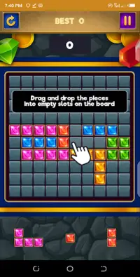 Jewels block puzzle game Screen Shot 1