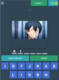 Asuna kirito sao sword art online - quiz game 2021 Screen Shot 14
