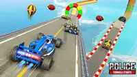 formula polis aksi kereta lumba- permainan kereta Screen Shot 0