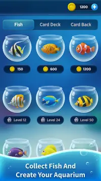 Solitaire Fish - Offline Games Screen Shot 2