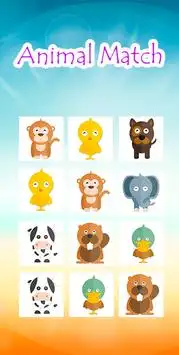 Matching Animal fun game Screen Shot 1