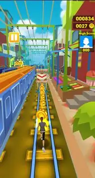 Subway Toon Boy Rail Track Screen Shot 3