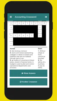 Accounting Crossword Screen Shot 5