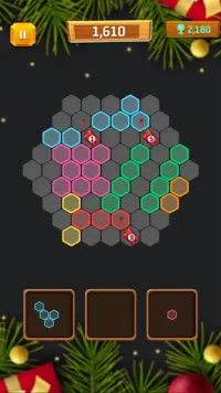 Christmas Block Hexa Puzzle: Drop classic hexagon Screen Shot 4