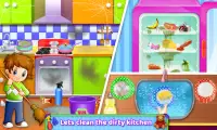 पूर्ण घर की सफाई | लड़कियों के लिए घर की सफाई खेल Screen Shot 3