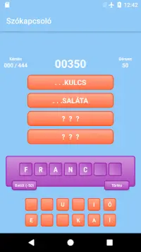 Hungarian Word Connect Screen Shot 0