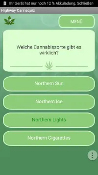 Highway Cannabis Quiz Screen Shot 6