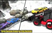 Neve escavatori Gru - Salvare Robot Simulatore Screen Shot 7