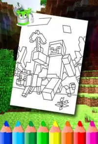 Minecraft Coloring Pages Screen Shot 2