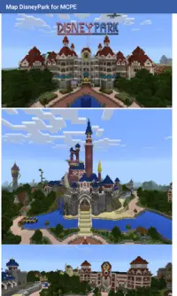 DisneyPark（テーマパーク）[ジェットコースター] for Minecraft PE Screen Shot 2