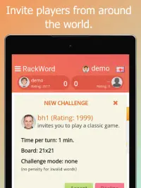 Rackword - Online word game Screen Shot 14