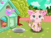 लड़कियों के खेल सुंदर बिल्ली का बच्चा देखभाल Screen Shot 2
