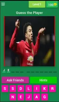 Man Utd Football Players Quiz Screen Shot 0