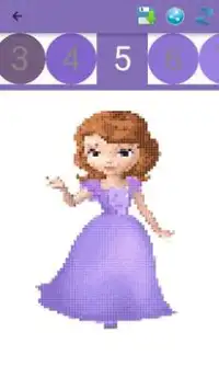 Princesses and Dolls color by number-Lol Pixel Art Screen Shot 3