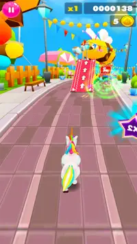 Unicorn Rainbow Pony Runner Screen Shot 3