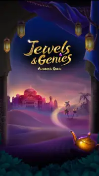 Jewels & Genies: Aladdin Quest - Giochi Match 3 Screen Shot 6