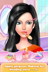 Desainer Perancang Gadis India Makeup & DressUp Screen Shot 2